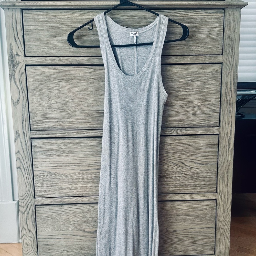 Splendid gray racer back tank dress. Size M